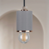 Buy Francesca hanging lamp - Metal and concrete Gold 59582 - in the UK